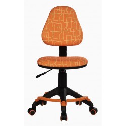 Кресло детское Бюрократ KD-4-F оранжевый жираф крестовина пластик подст.для ног