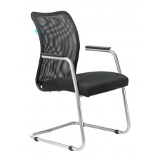 Кресло Бюрократ CH-599AV черный TW-01 сиденье черный TW-11 сетка/ткань полозья металл металлик