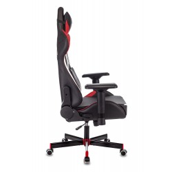 Кресло игровое Zombie VIKING TANK черный/красный/белый искусственная кожа с подголов. крестовина металл