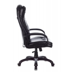 Кресло руководителя Бюрократ CH-879N черный Leather Venge Black искусственная кожа крестовина пластик