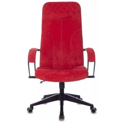 Кресло руководителя Бюрократ CH-608Fabric красный Velvet 88 крестовина пластик