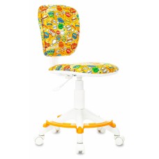 Кресло детское Бюрократ CH-W204/F оранжевый бэнг крестовина пластик подст.для ног пластик белый