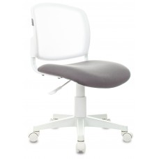 Кресло детское Бюрократ CH-W296NX белый TW-15 сиденье серый Neo Grey сетка/ткань крестов. пластик пластик белый