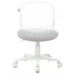 Кресло детское Бюрократ CH-W296NX белый TW-15 гусин.лапка Morris-1 сетка/ткань крестов. пластик пластик белый