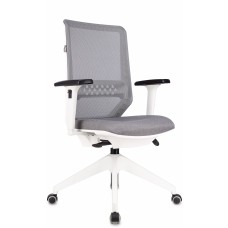 Кресло Бюрократ MC-W611NL серый TW-04 38-417 сетка/ткань крестов.4-луч. пластик пластик белый