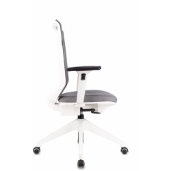 Кресло Бюрократ MC-W611NL серый TW-04 38-417 сетка/ткань крестов.4-луч. пластик пластик белый