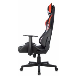 Кресло игровое Zombie Game Penta черный/красный эко.кожа с подголов. крестов. пластик
