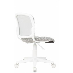Кресло детское Бюрократ CH-W296NX светло-серый TW-02 Loft сетка/ткань крестов. пластик пластик белый