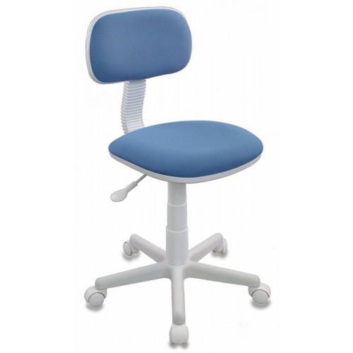 Кресло детское Бюрократ CH-W201NX голубой 26-24 крестовина пластик пластик белый
