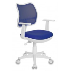 Кресло детское Бюрократ Ch-W797 синий сиденье синий TW-10 сетка/ткань крестовина пластик пластик белый