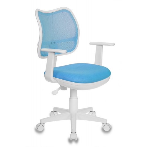 Кресло детское Бюрократ CH-W797 голубой сиденье голубой TW-55 сетка/ткань крестовина пластик пластик белый