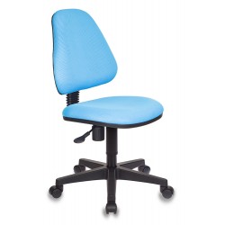 Кресло детское Бюрократ KD-4 голубой TW-55 крестовина пластик