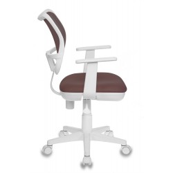 Кресло детское Бюрократ CH-W797 коричневый сиденье коричневый TW-14C сетка/ткань крестовина пластик пластик белый