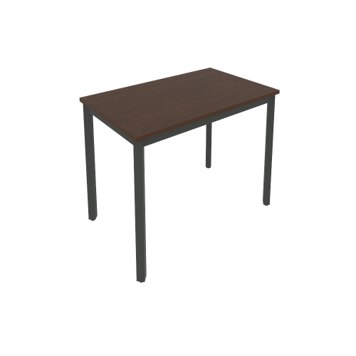 Slim Стол письменный на металлокаркасе С.СП-3.1 Венге/Антрацит металл 980*600*750 